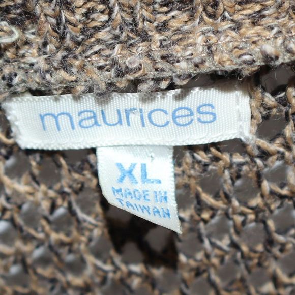 Maurices Brown Knit Cardigan Women's Size XL - Picture 4 of 5